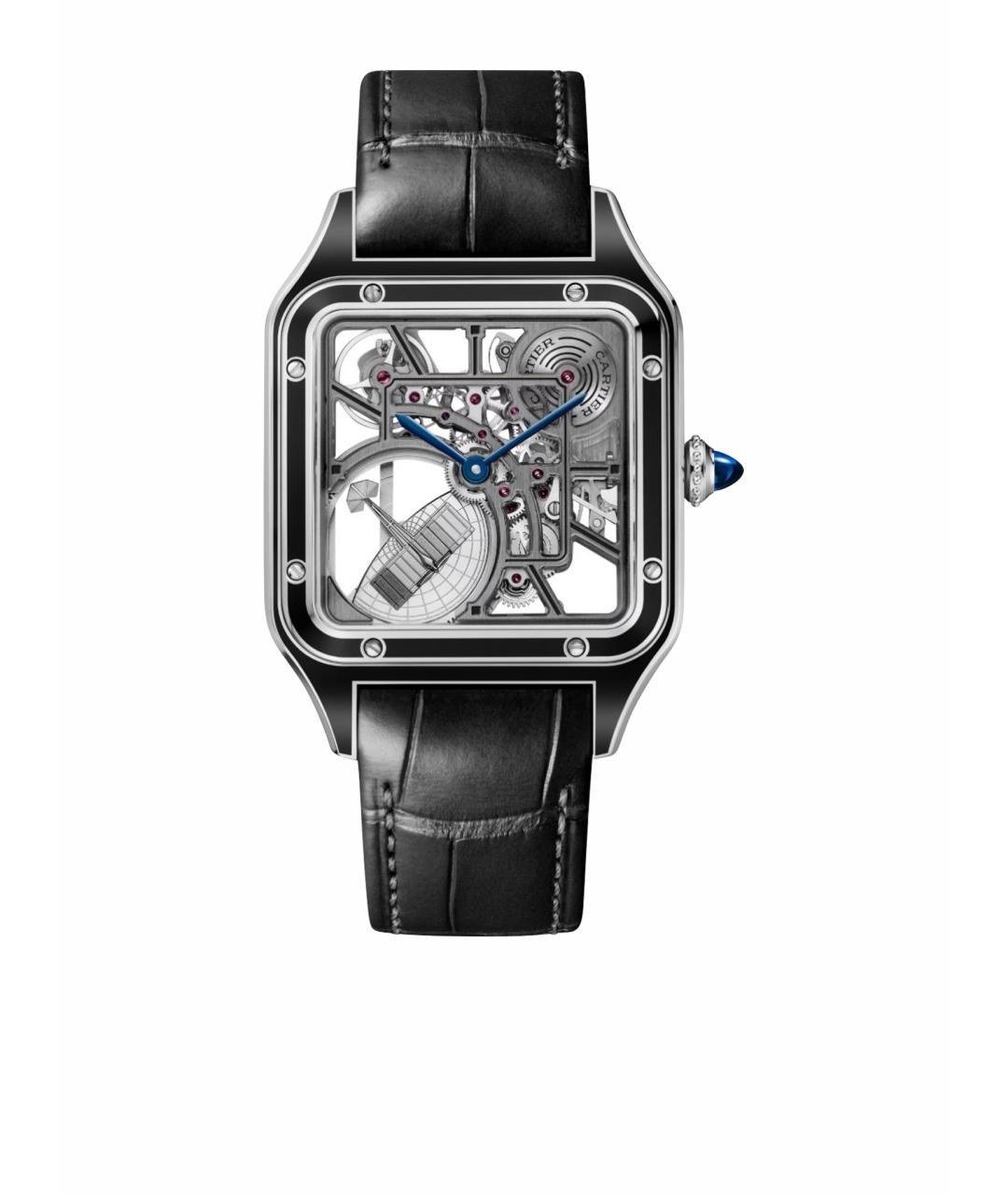 CARTIER Черные часы, фото 1