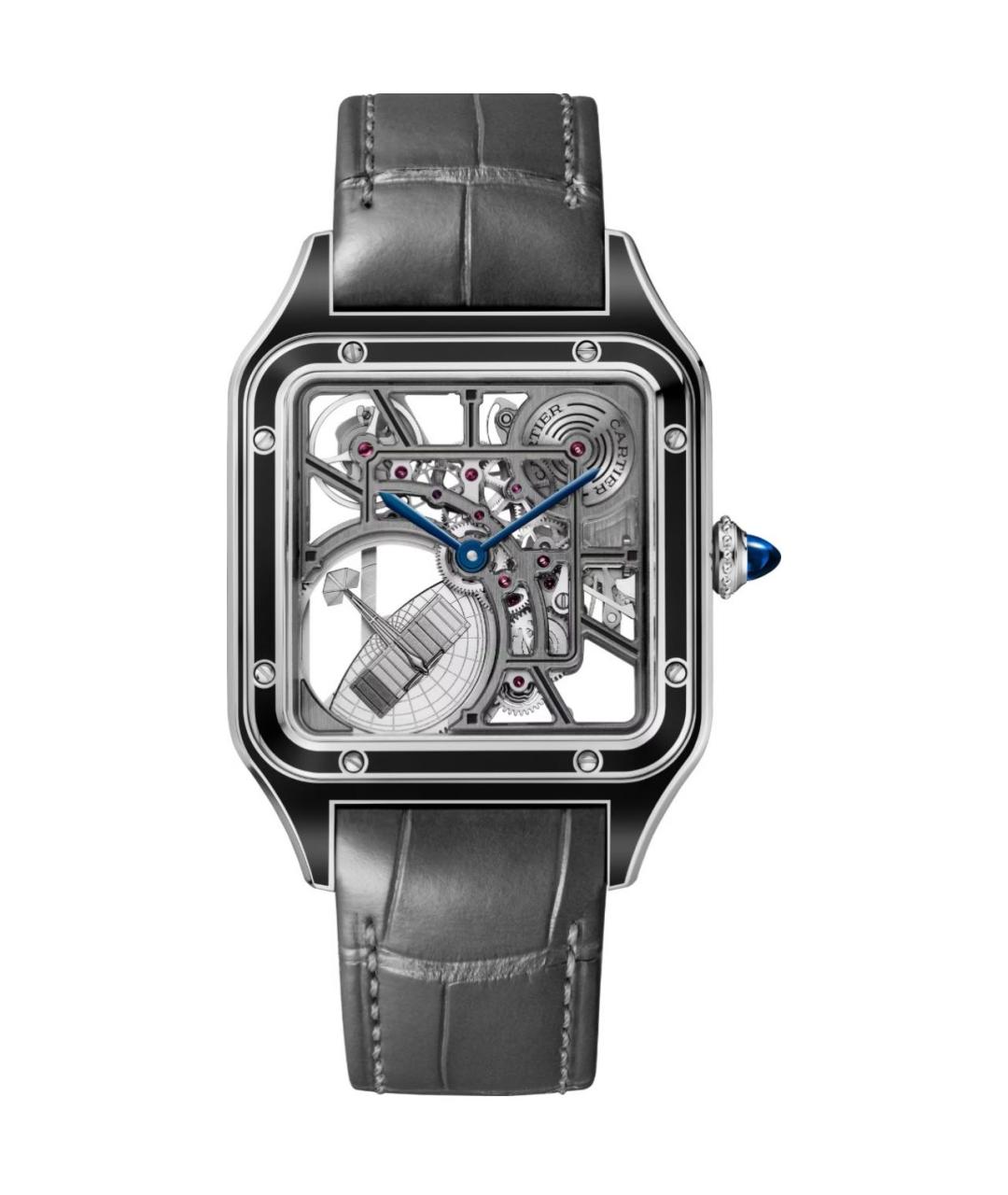 CARTIER Черные часы, фото 4