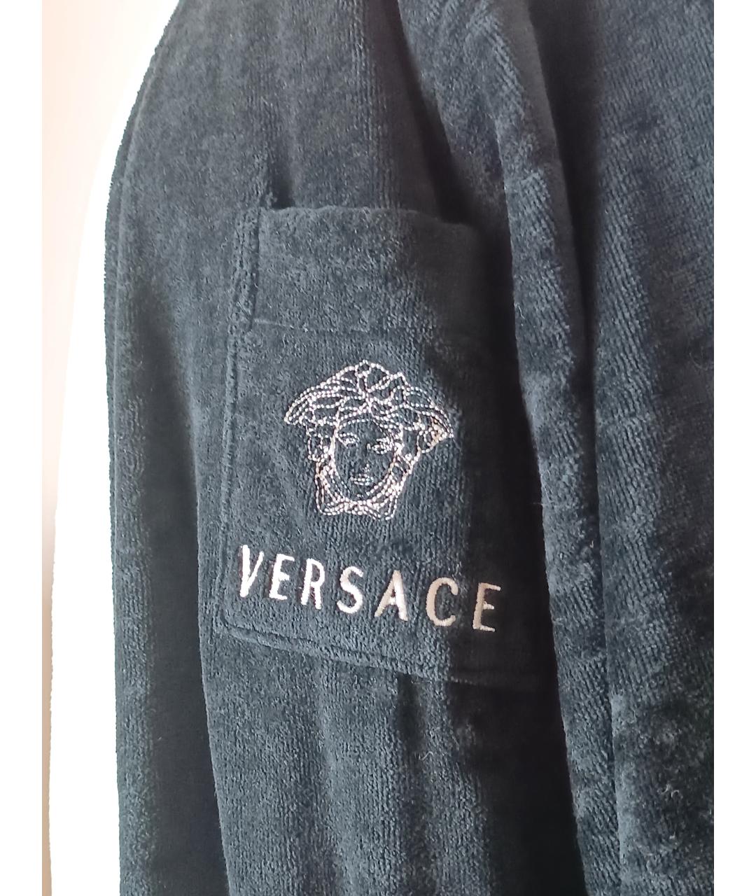 VERSACE Черный халат, фото 4