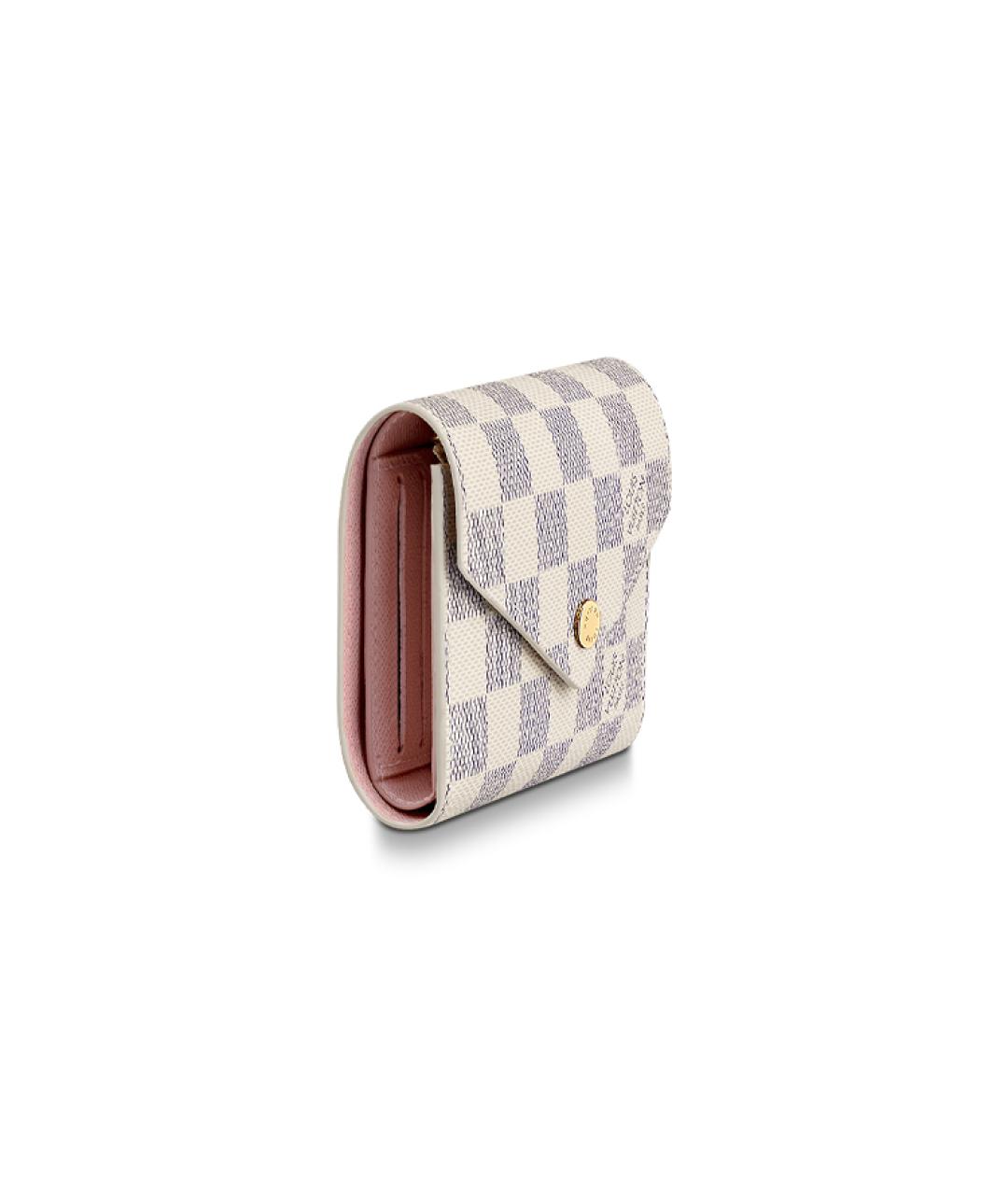 LOUIS VUITTON Белый кожаный кошелек, фото 3