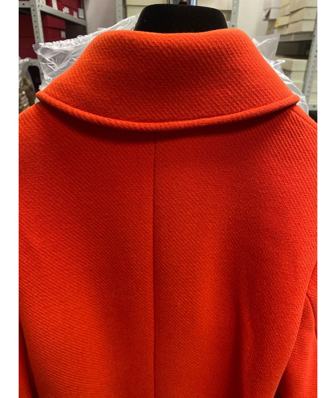 STELLA MCCARTNEY Оранжевое шерстяное пальто, фото 3