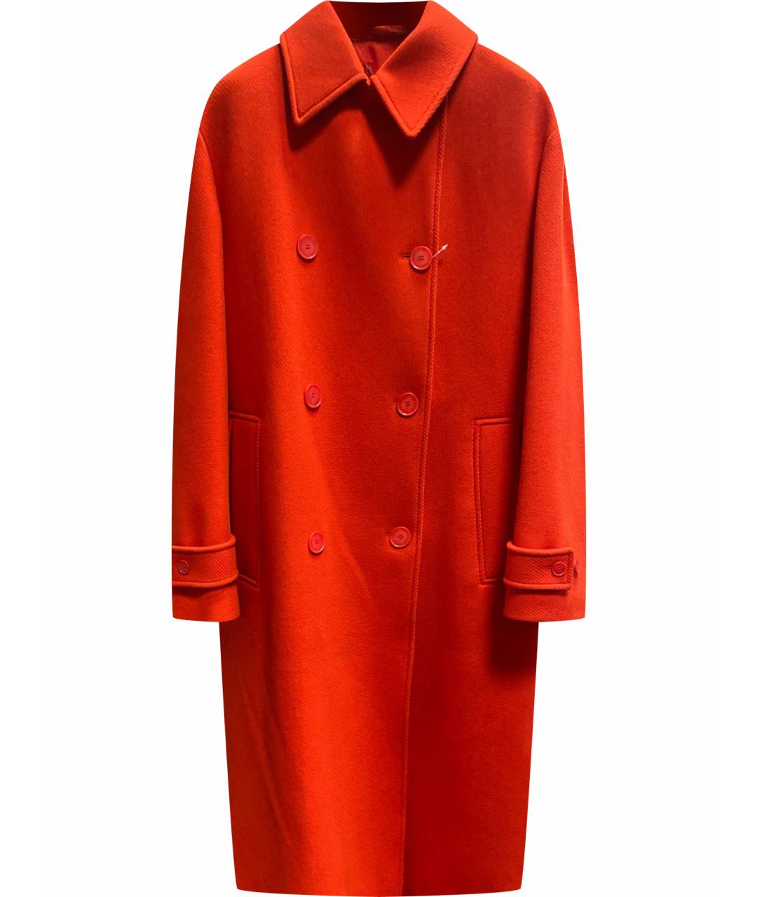 STELLA MCCARTNEY Оранжевое шерстяное пальто, фото 1