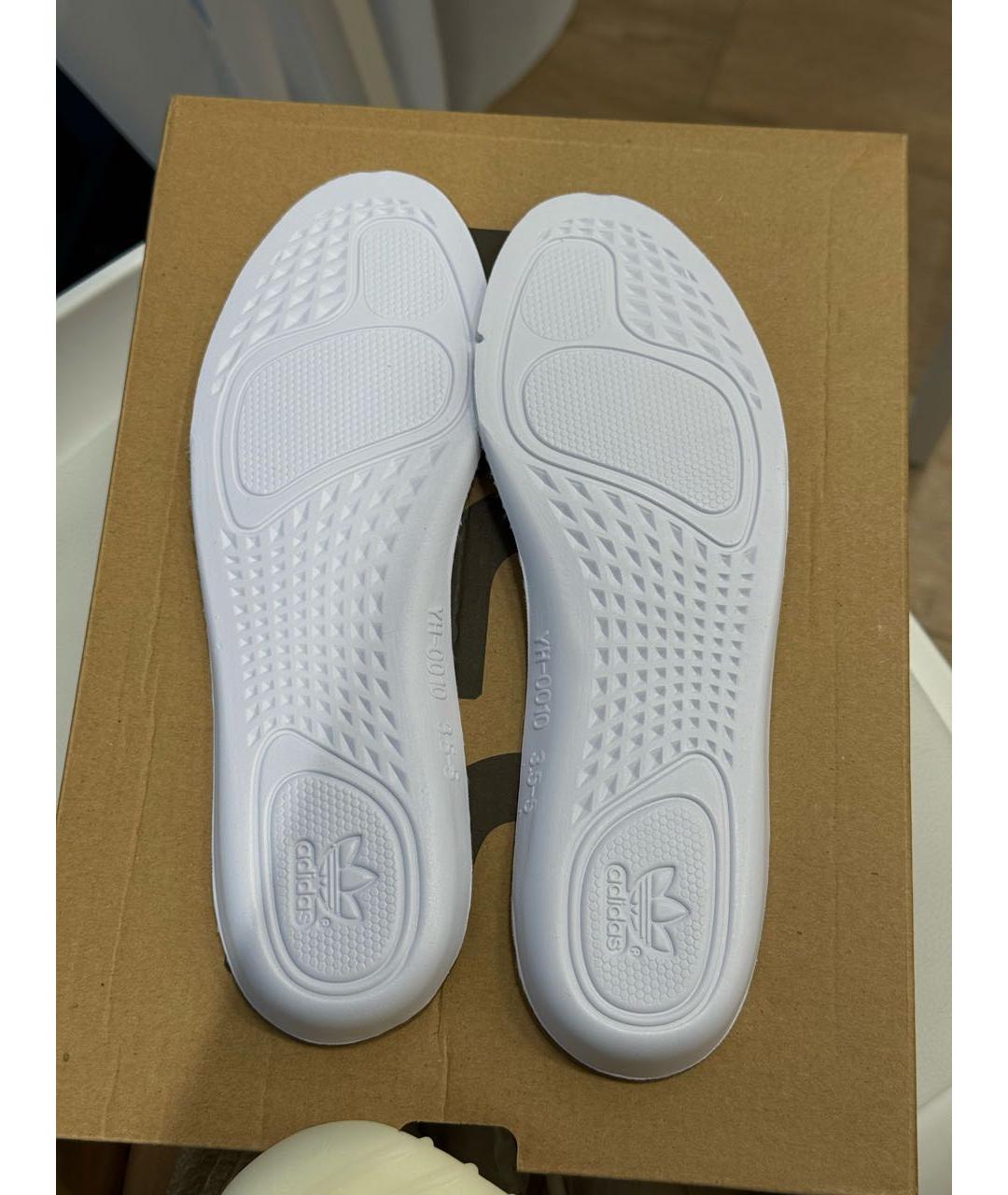 ADIDAS YEEZY Бежевые текстильные кроссовки, фото 6