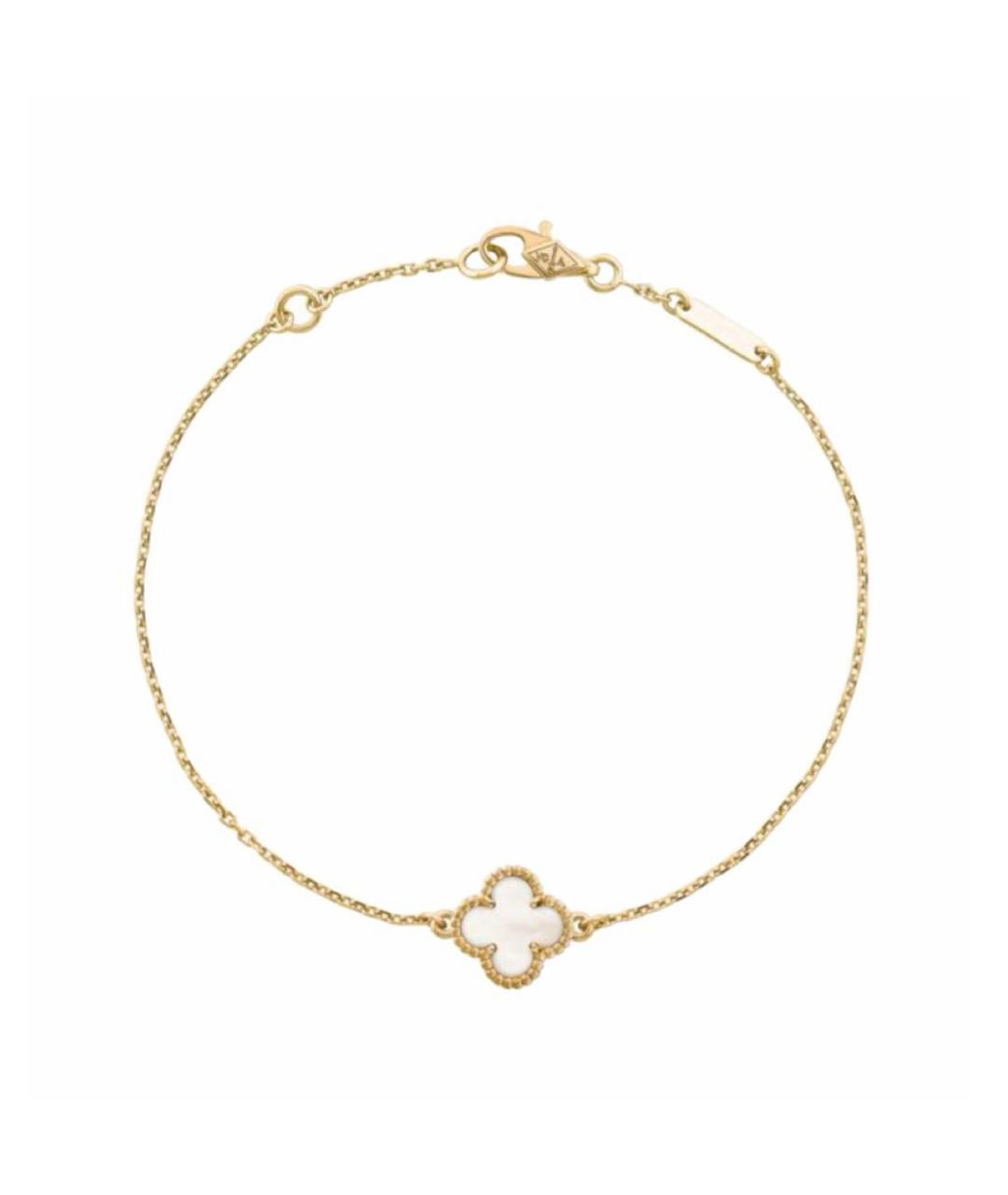 VAN CLEEF & ARPELS Белый браслет из желтого золота, фото 1