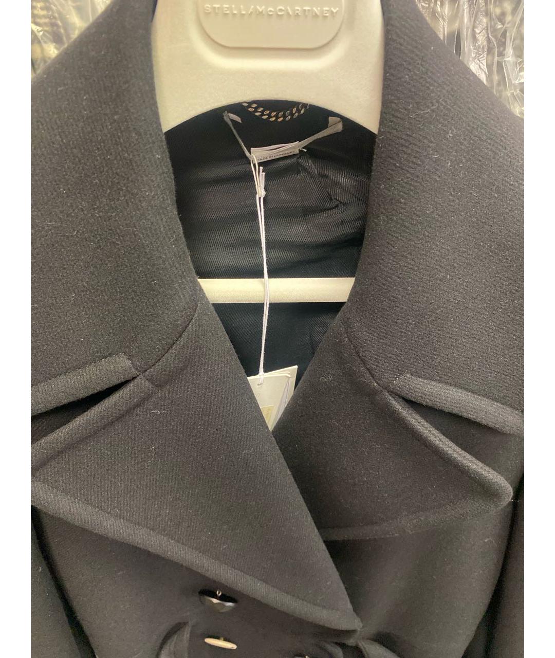 STELLA MCCARTNEY Черное шерстяное пальто, фото 4
