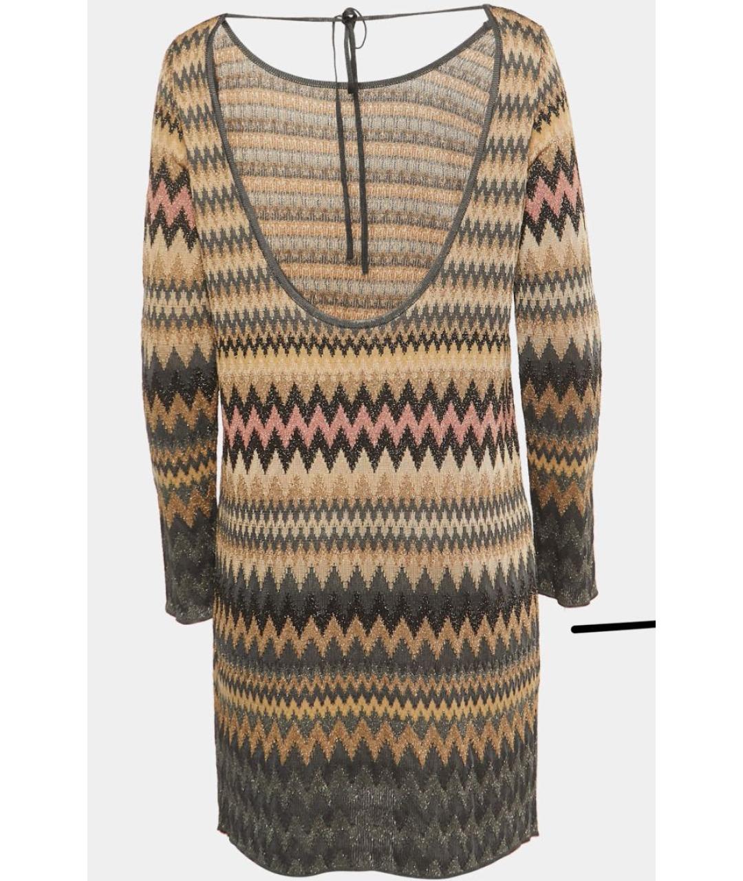 MISSONI Золотое коктейльное платье, фото 2