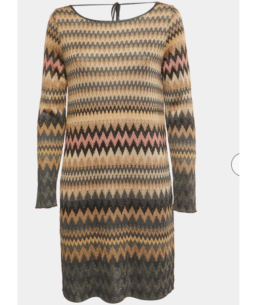MISSONI Золотое коктейльное платье, фото 5
