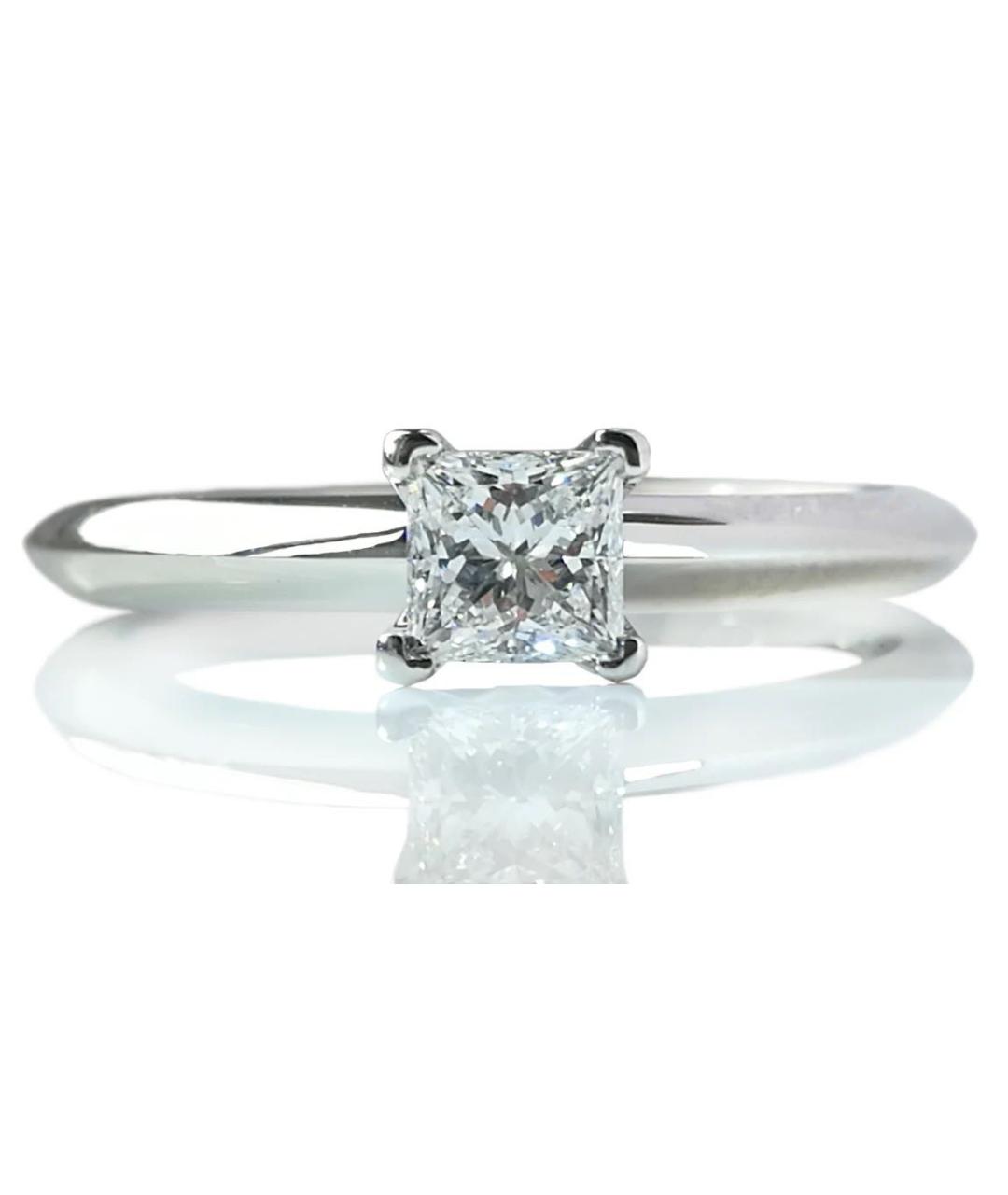 TIFFANY&CO Серебряное платиновое кольцо, фото 7
