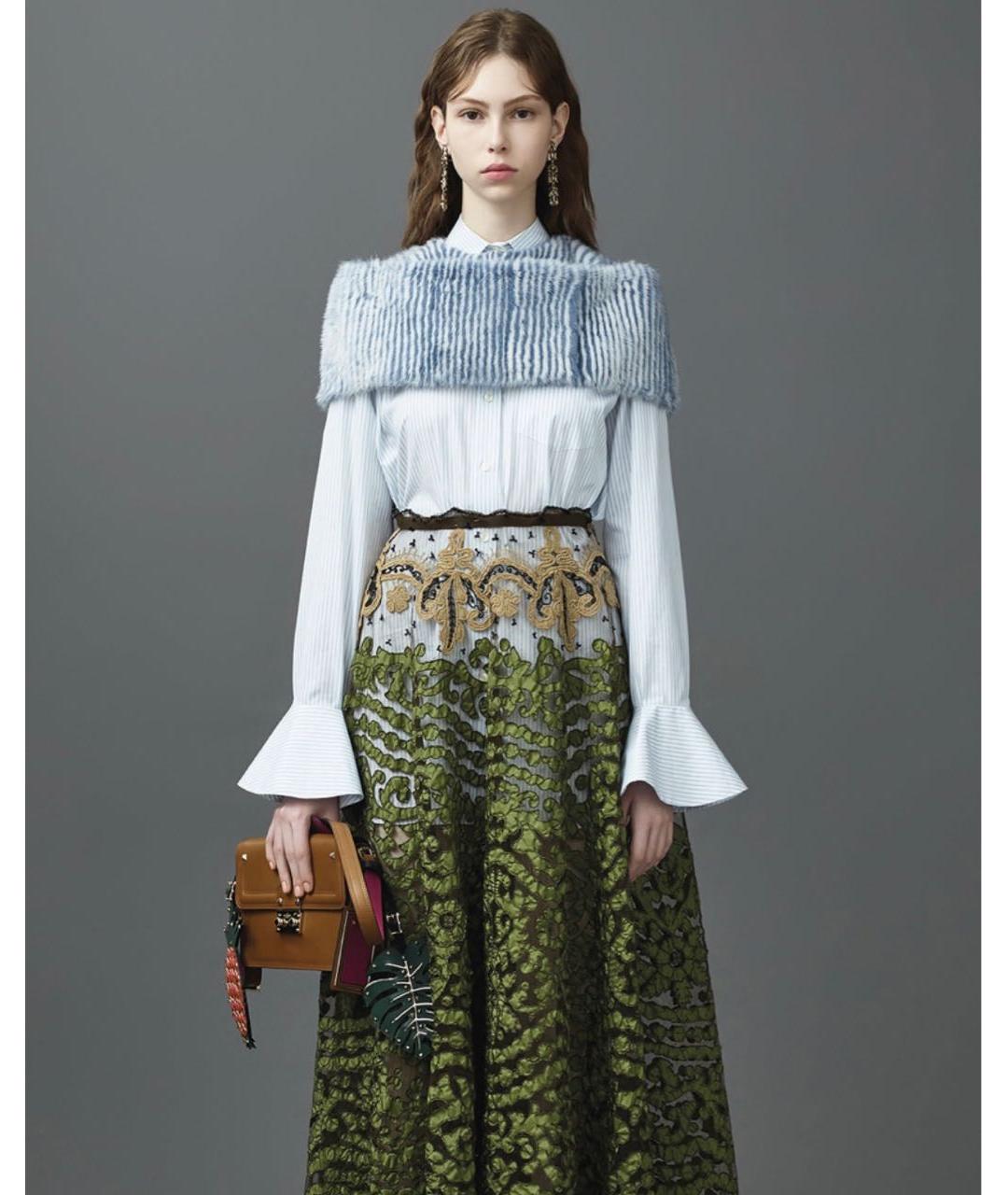 VALENTINO Коричневая кожаная сумка через плечо, фото 7