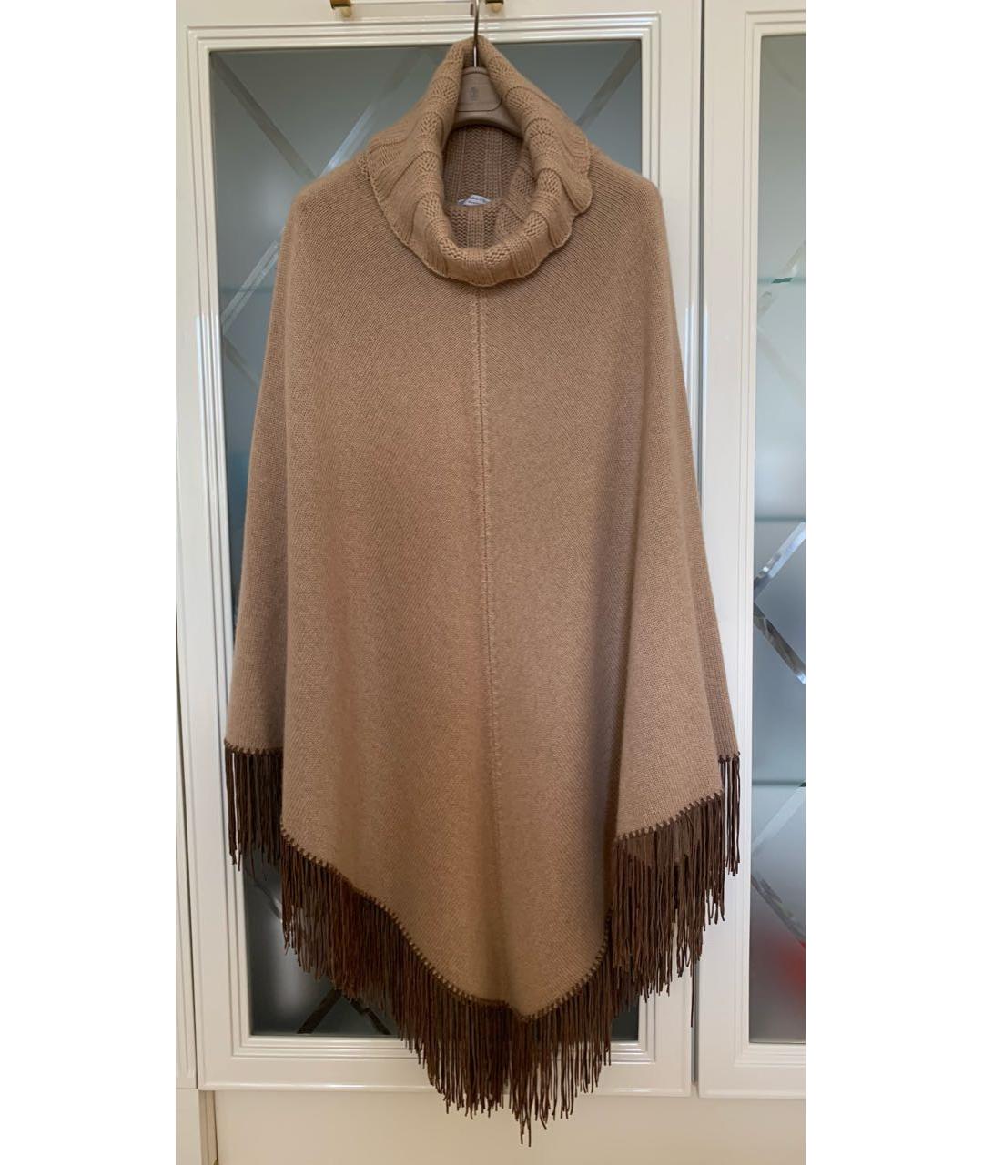 BRUNELLO CUCINELLI Бежевый кашемировый джемпер / свитер, фото 9