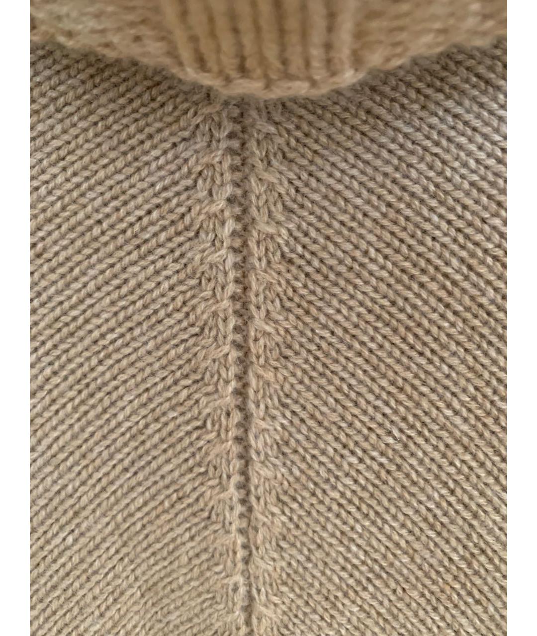 BRUNELLO CUCINELLI Бежевый кашемировый джемпер / свитер, фото 3