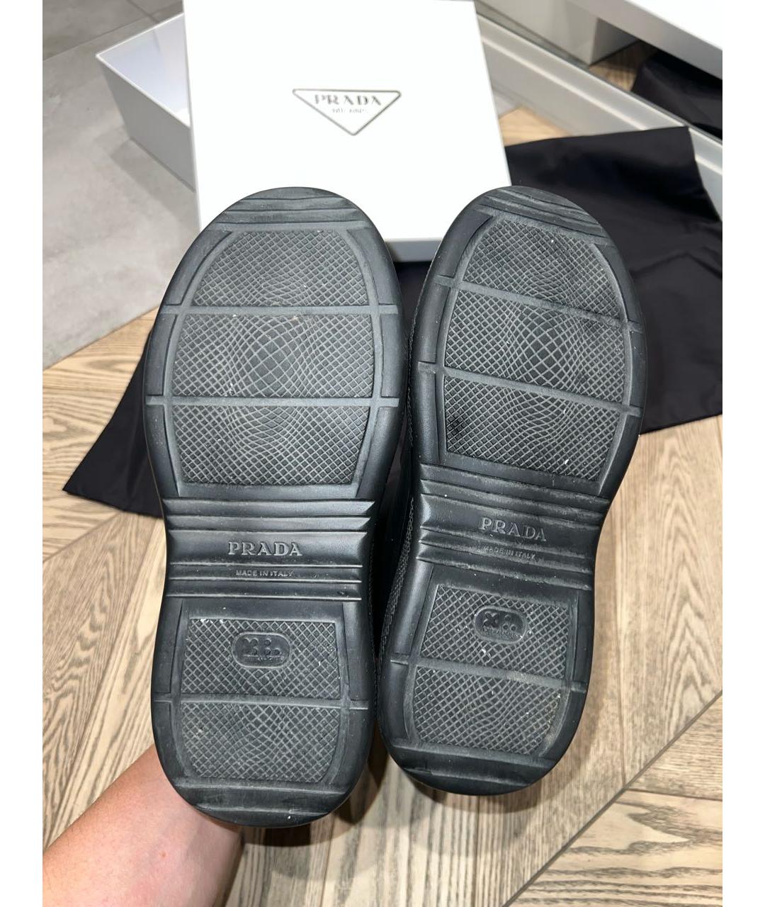 PRADA Черные резиновые сапоги, фото 6