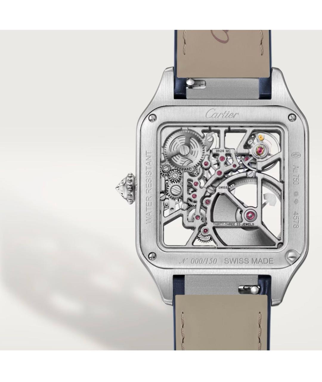 CARTIER Темно-синие часы из белого золота, фото 2