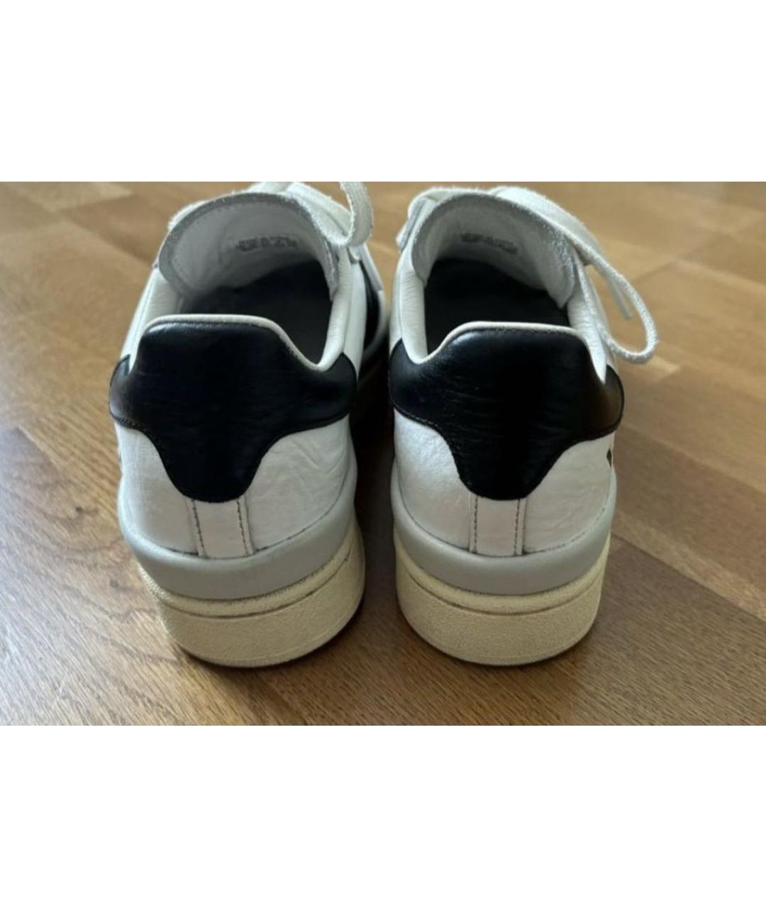 Y-3 Белые кожаные кеды, фото 4