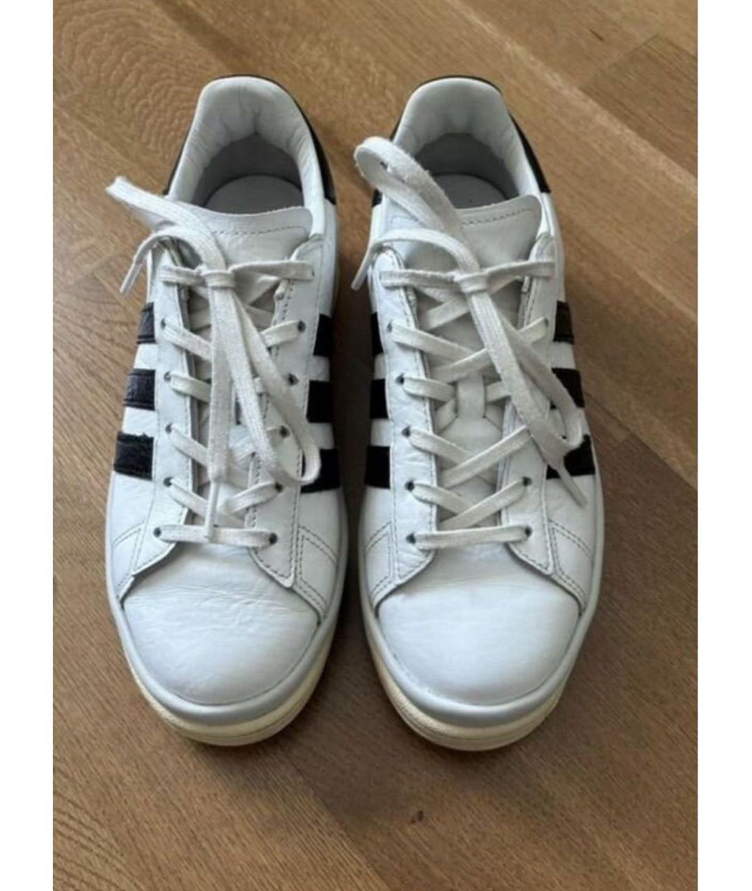 Y-3 Белые кожаные кеды, фото 2
