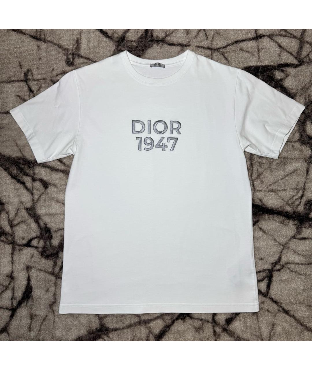 CHRISTIAN DIOR Белая хлопковая футболка, фото 7
