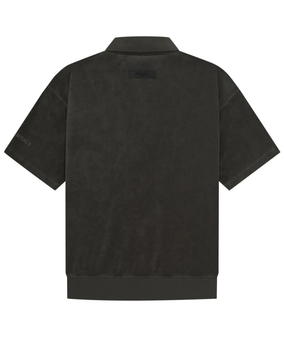 FEAR OF GOD ESSENTIALS Антрацитовая хлопковая рубашка, фото 2