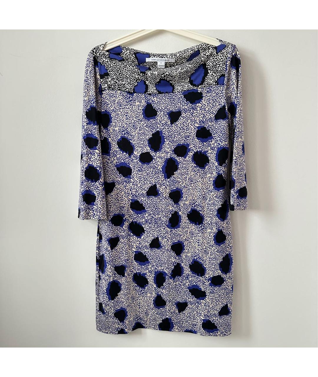 DIANE VON FURSTENBERG Мульти шелковое повседневное платье, фото 7