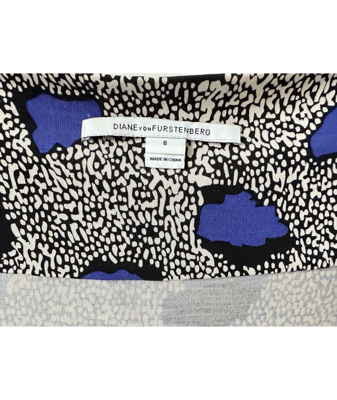 DIANE VON FURSTENBERG Мульти шелковое повседневное платье, фото 5