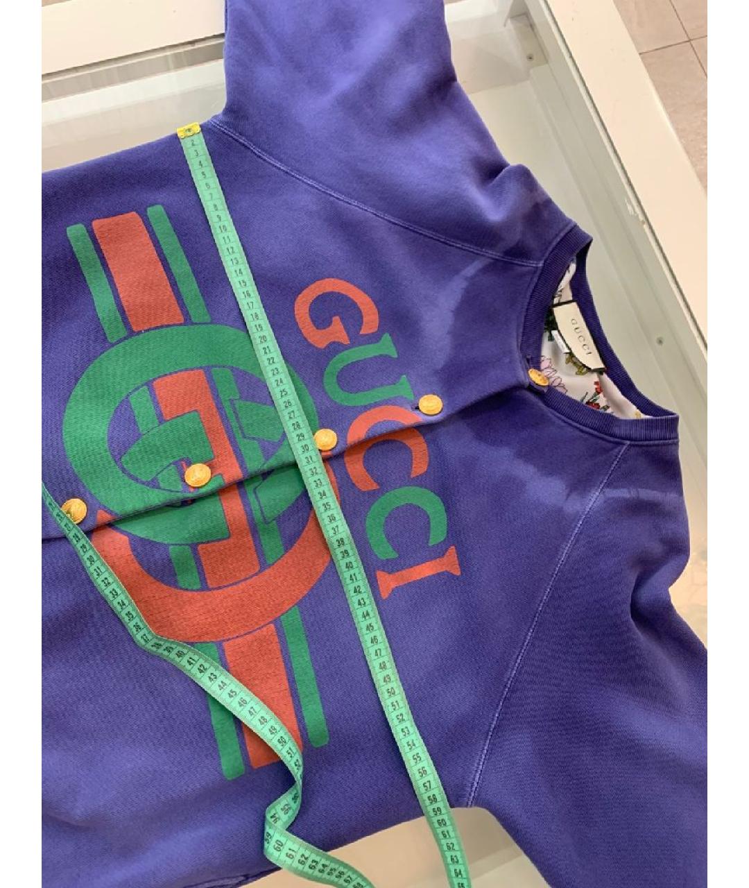 GUCCI Фиолетовая хлопковая куртка, фото 6