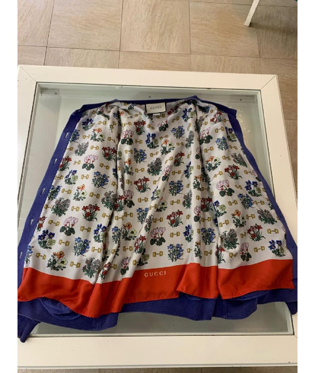 GUCCI Фиолетовая хлопковая куртка, фото 4