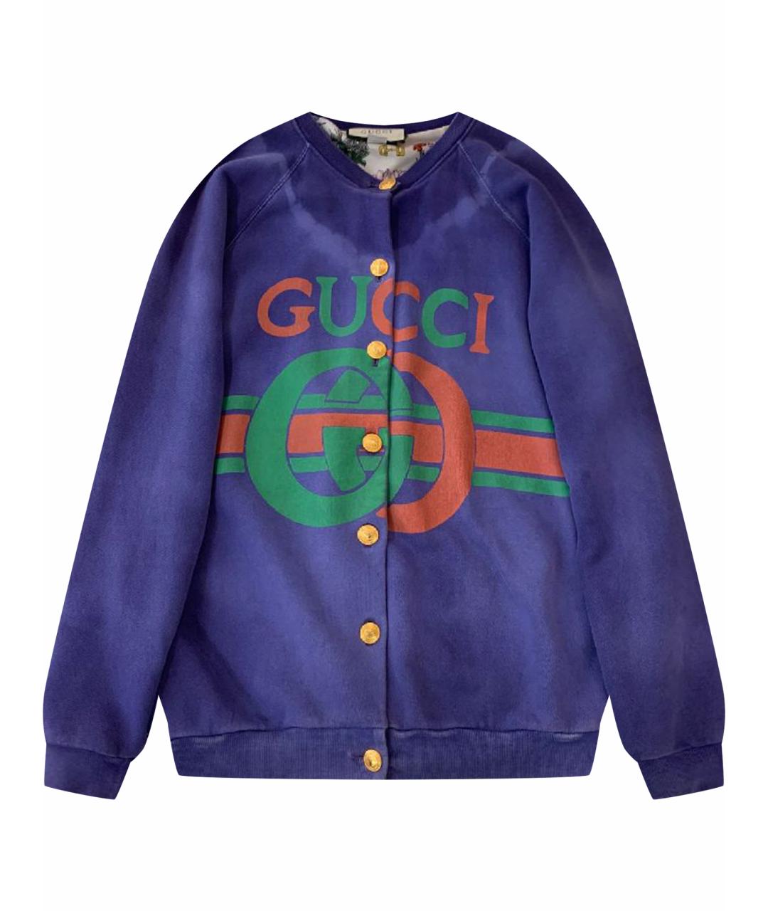 GUCCI Фиолетовая хлопковая куртка, фото 1