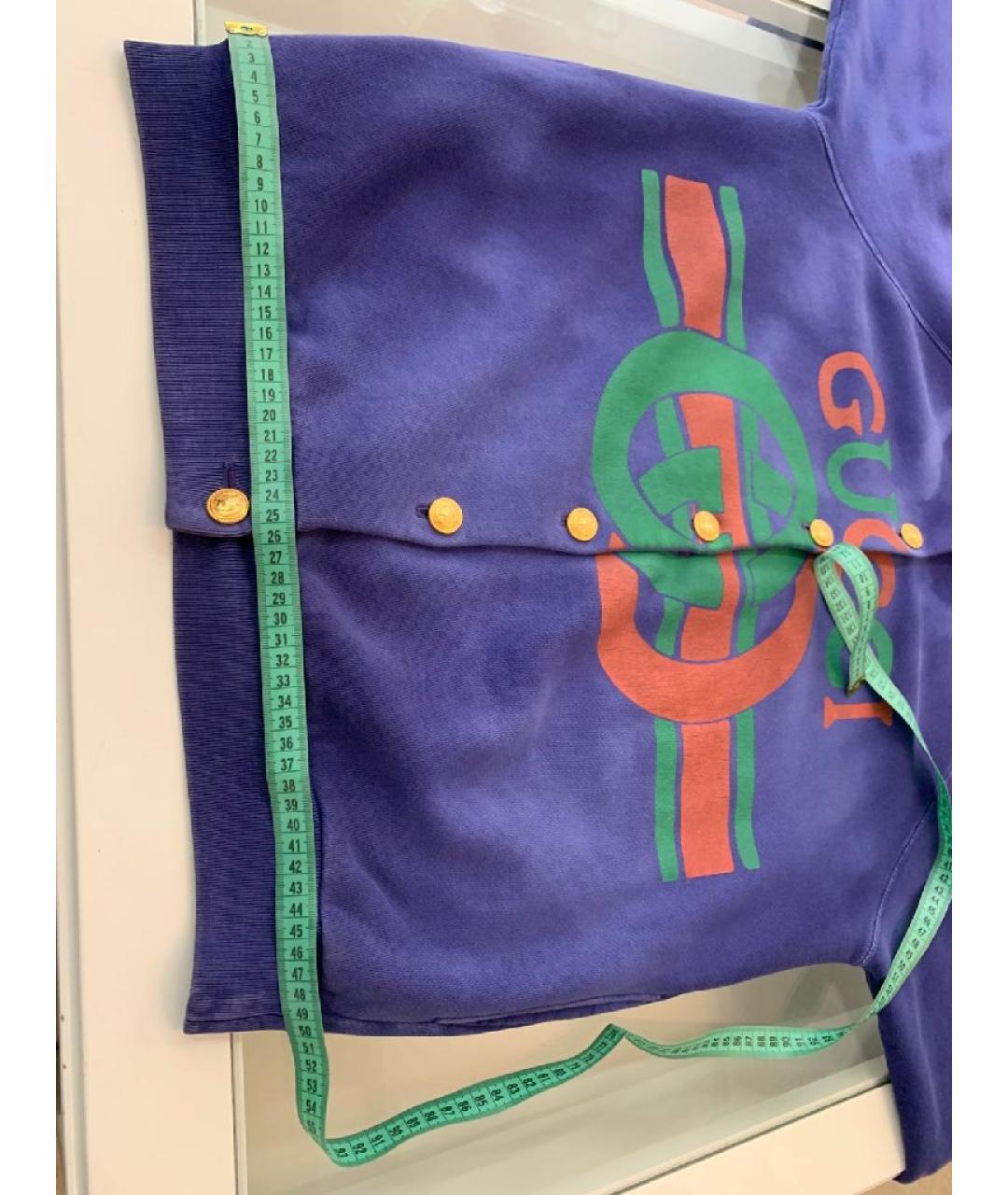 GUCCI Фиолетовая хлопковая куртка, фото 7