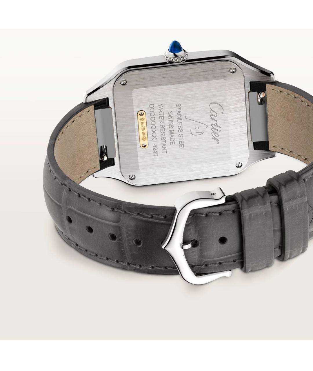 CARTIER Антрацитовые часы из желтого золота, фото 4
