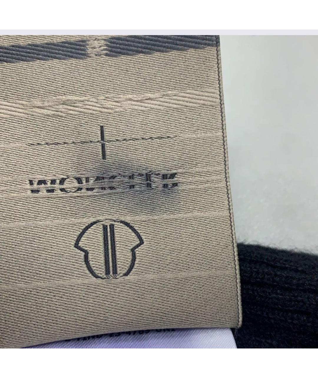 MONCLER Черная шерстяная шапка, фото 5