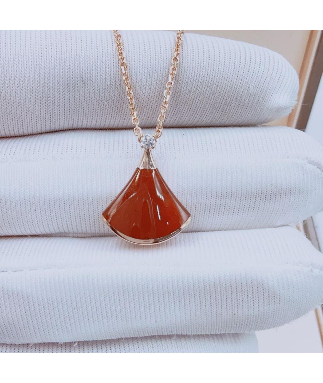 BVLGARI Красная подвеска из розового золота, фото 6