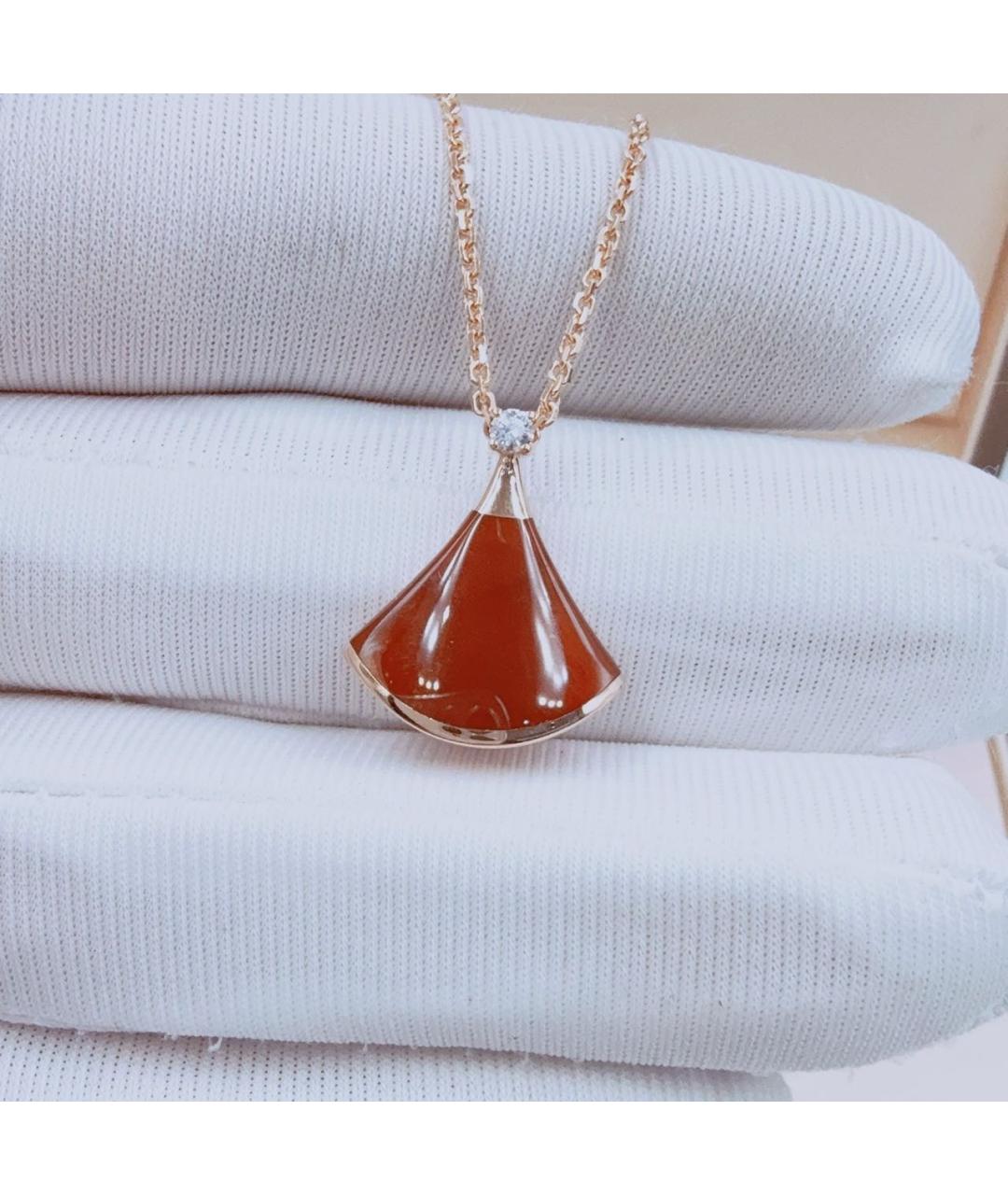 BVLGARI Красная подвеска из розового золота, фото 3