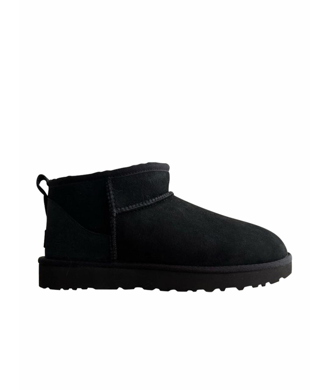 UGG AUSTRALIA Черные замшевые ботинки, фото 1