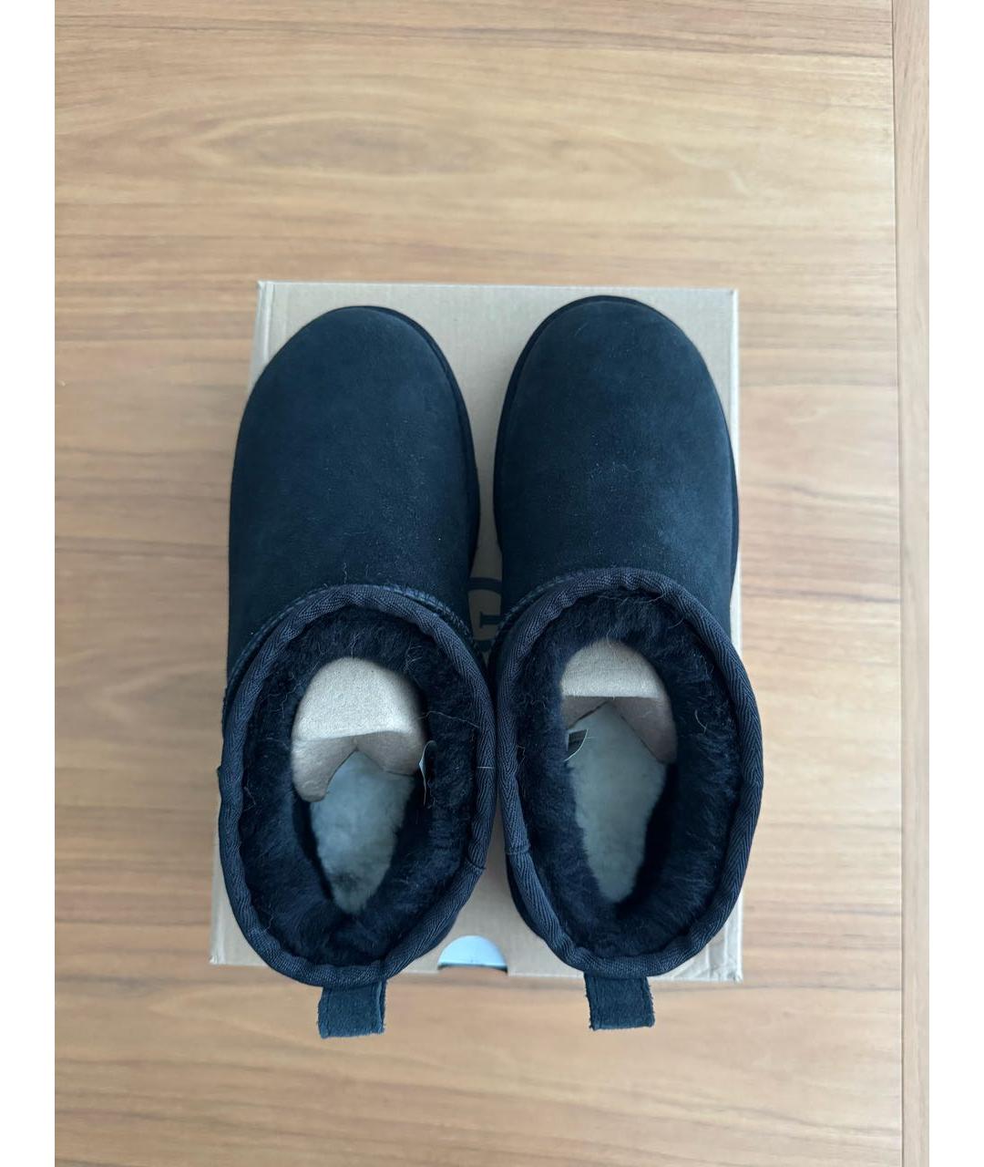 UGG AUSTRALIA Черные замшевые ботинки, фото 3