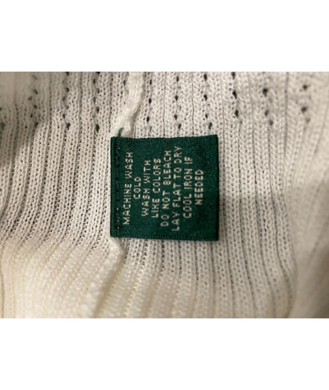 RALPH LAUREN Белая хлопковая майка, фото 4