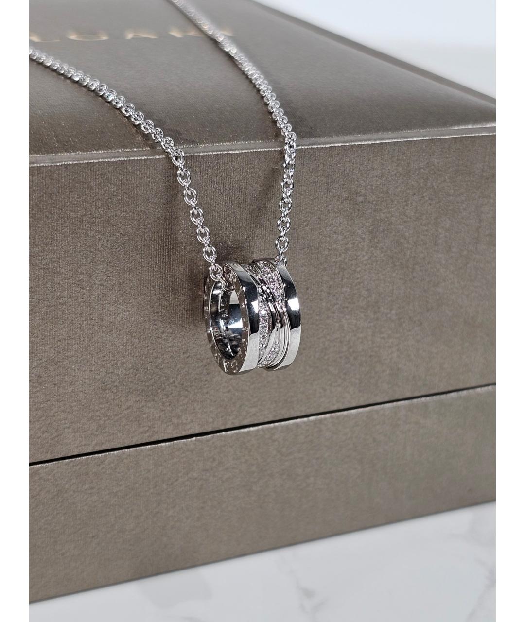 BVLGARI Серебряная подвеска из белого золота, фото 3