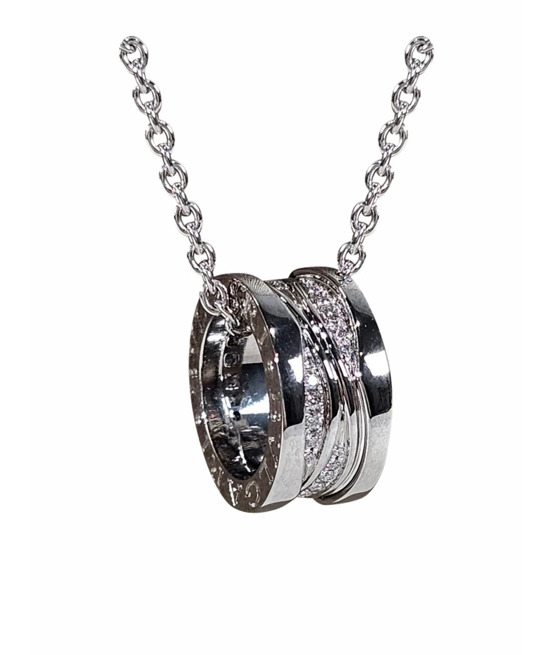 BVLGARI Серебряная подвеска из белого золота, фото 1
