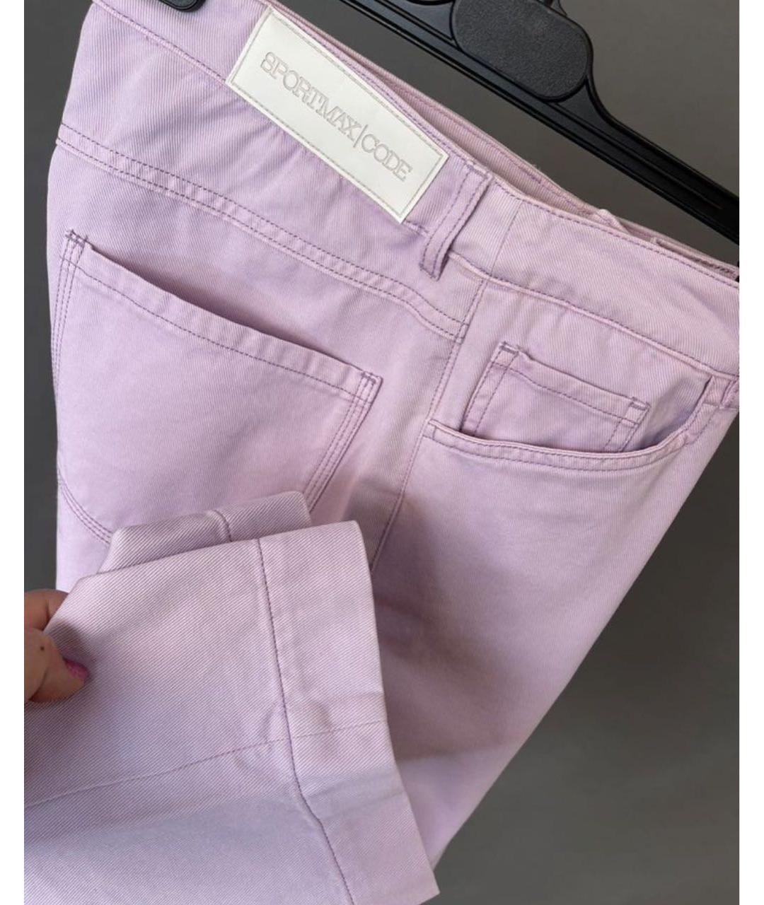 SPORTMAX Розовые прямые джинсы, фото 4