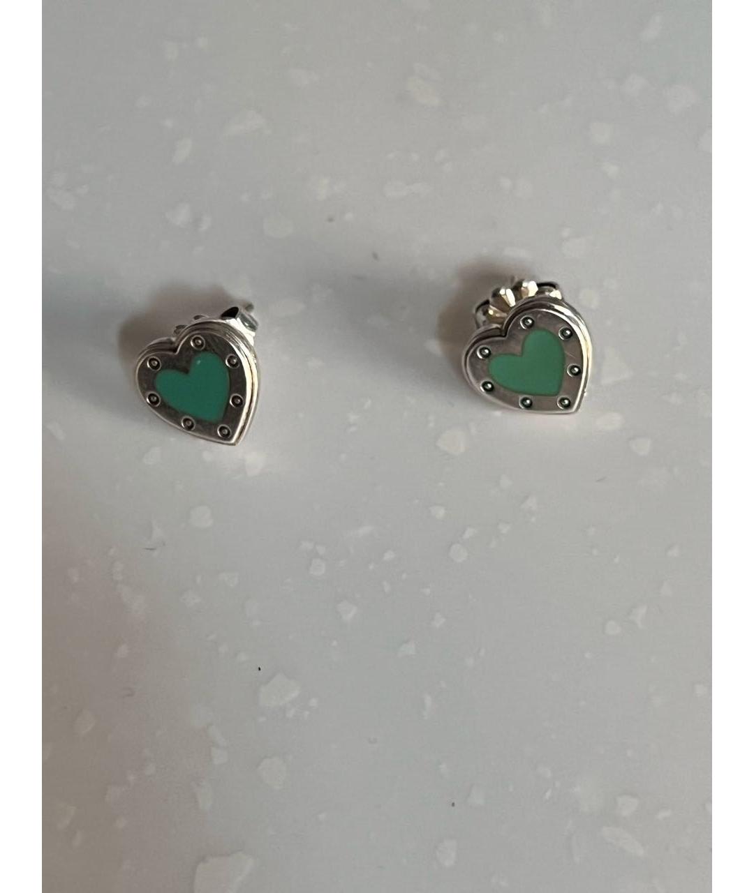 TIFFANY&CO Бирюзовые серебряные серьги, фото 4
