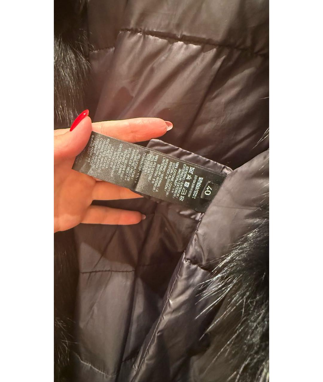 ERMANNO SCERVINO Черная хлопковая парка, фото 4