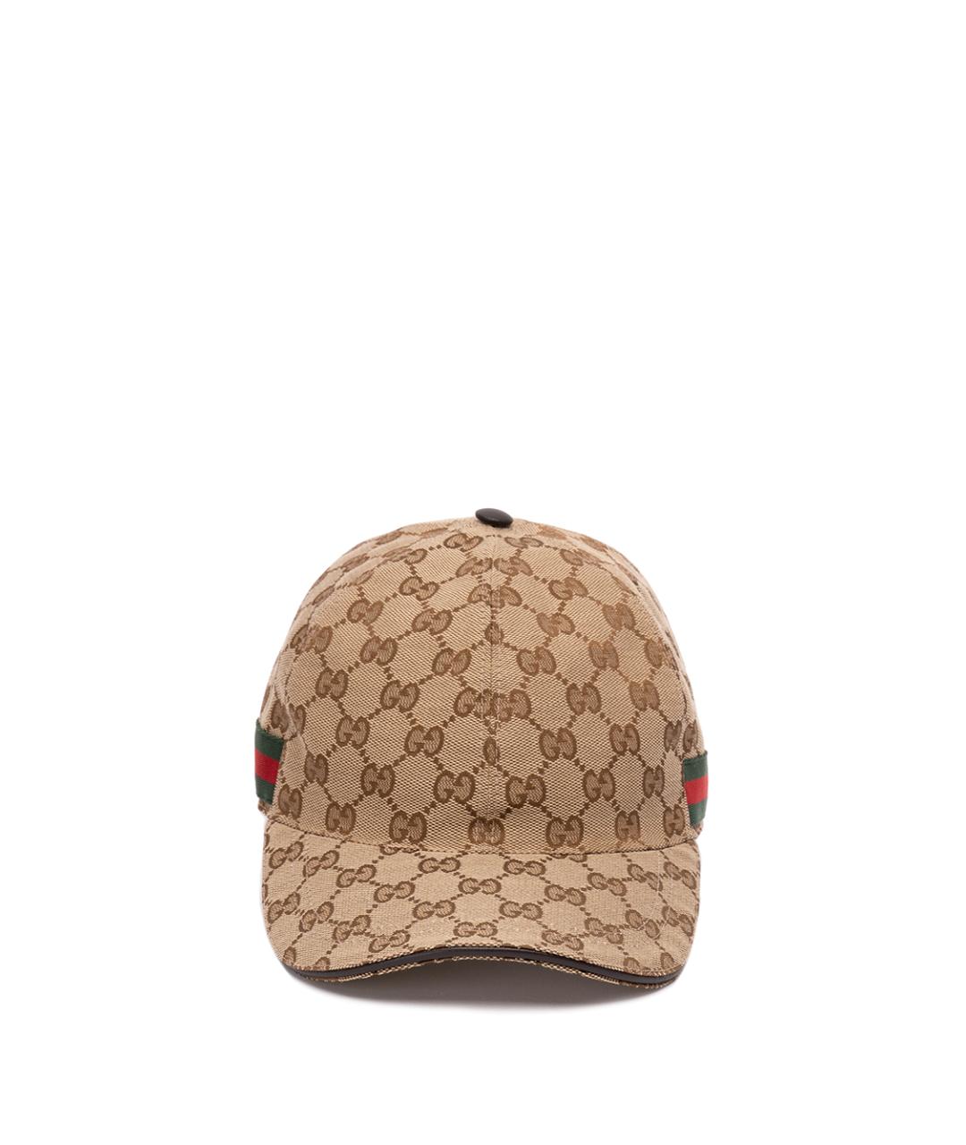 GUCCI Бежевая синтетическая кепка, фото 1
