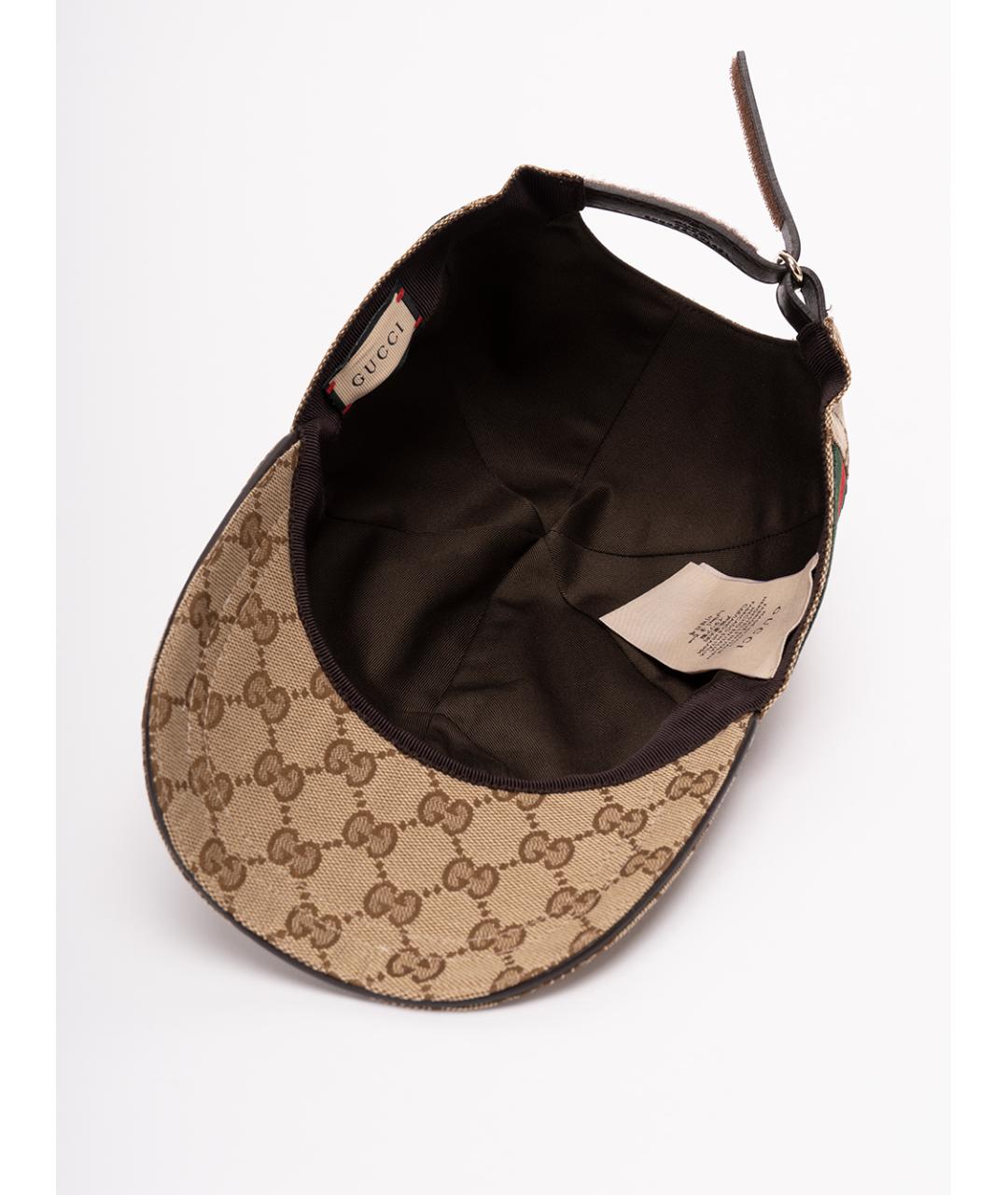GUCCI Бежевая синтетическая кепка, фото 3