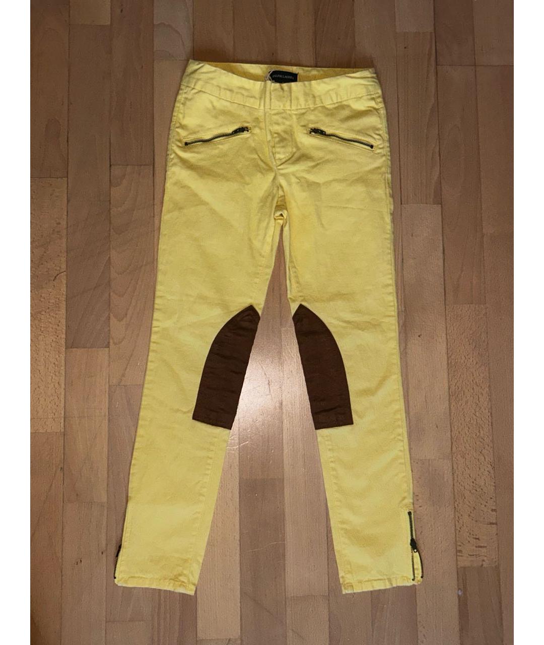 POLO RALPH LAUREN Желтые хлопковые брюки и шорты, фото 4