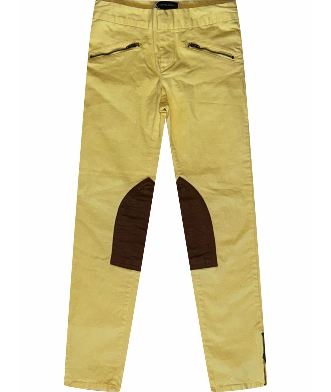 POLO RALPH LAUREN Желтые хлопковые брюки и шорты, фото 1