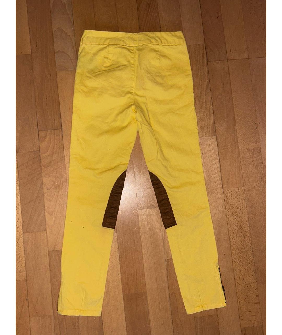 POLO RALPH LAUREN Желтые хлопковые брюки и шорты, фото 2