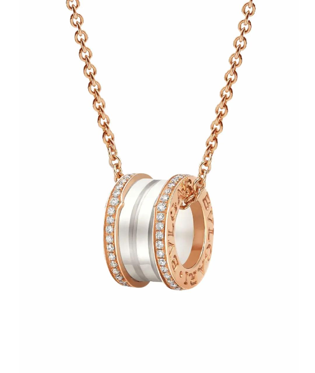 BVLGARI Золотая подвеска из розового золота, фото 1
