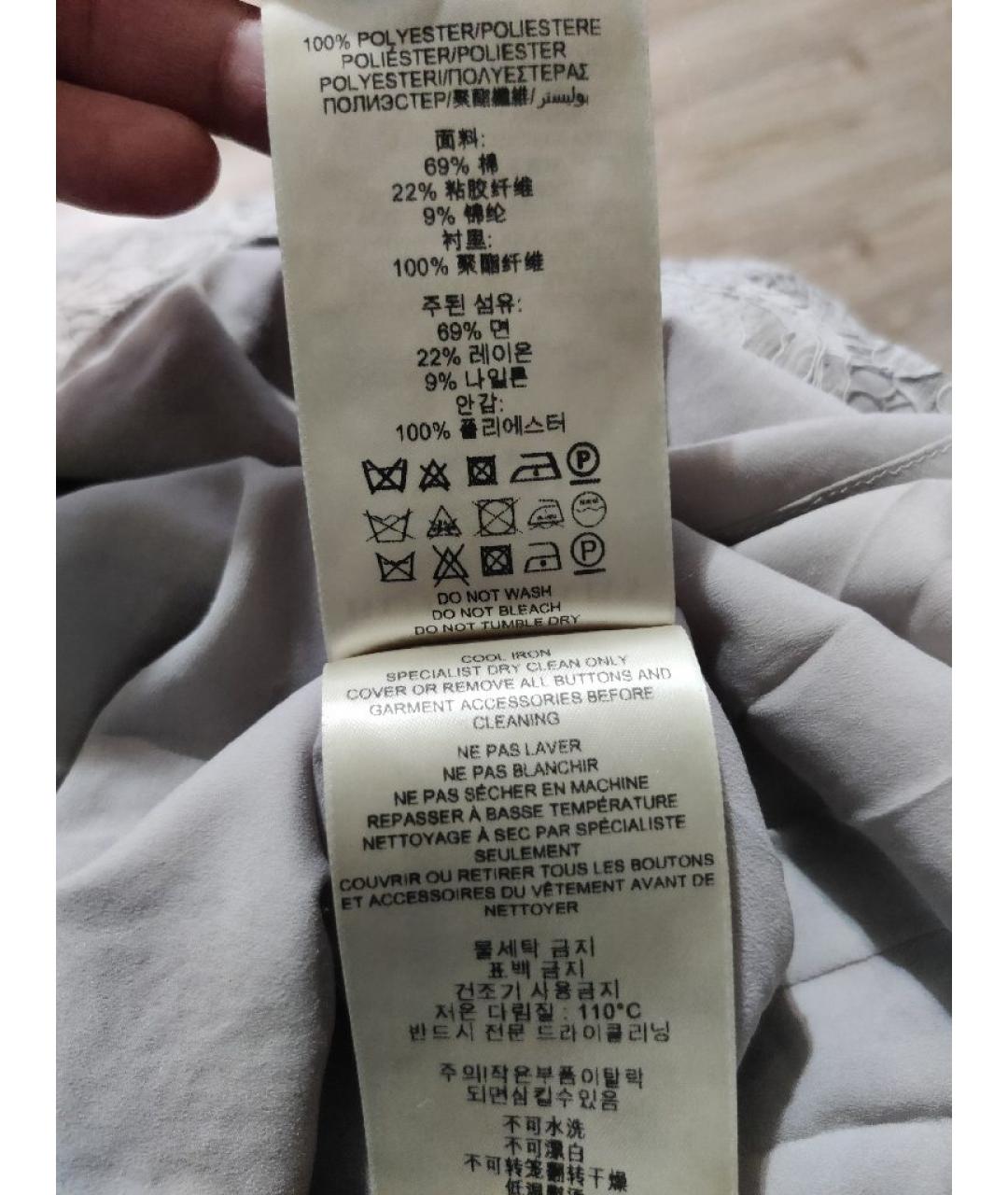 BURBERRY Бежевое хлопковое вечернее платье, фото 7