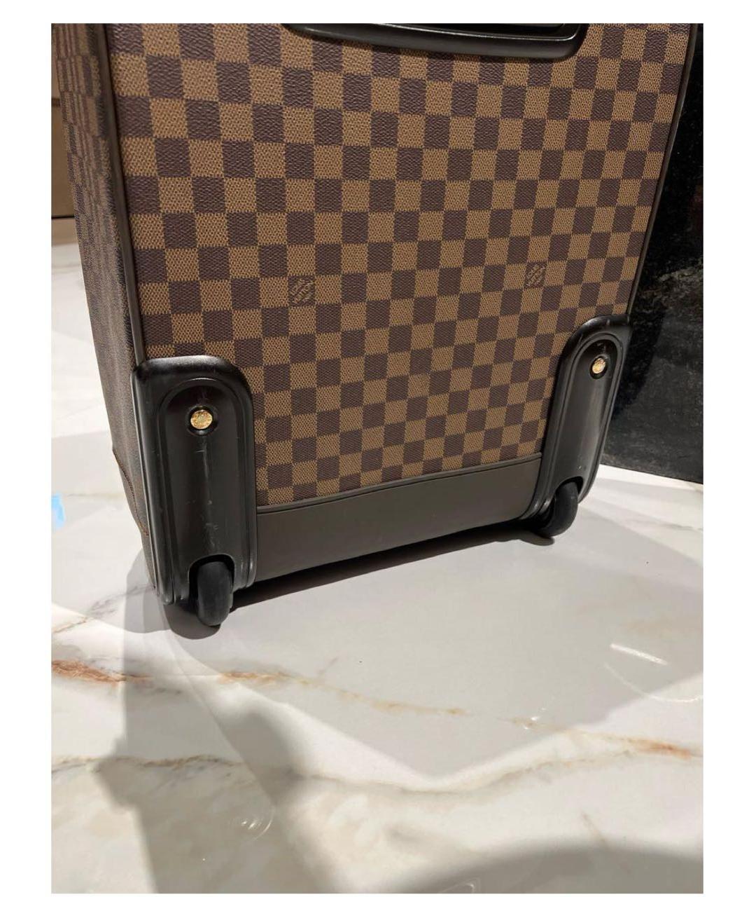 LOUIS VUITTON Коричневый чемодан, фото 8