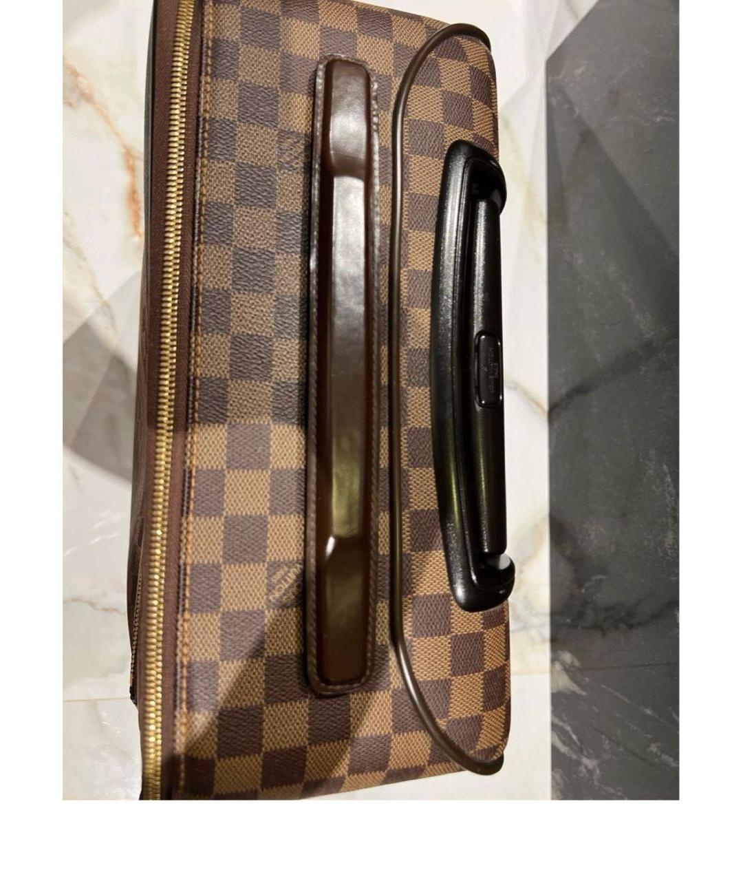 LOUIS VUITTON Коричневый чемодан, фото 7