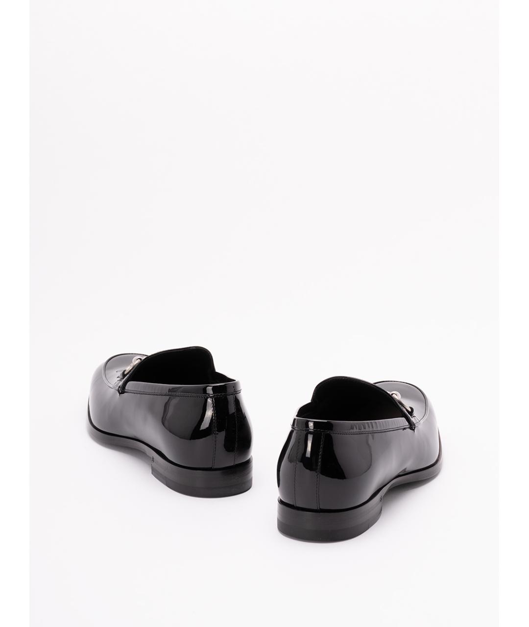 GUCCI Черные лоферы из лакированной кожи, фото 3