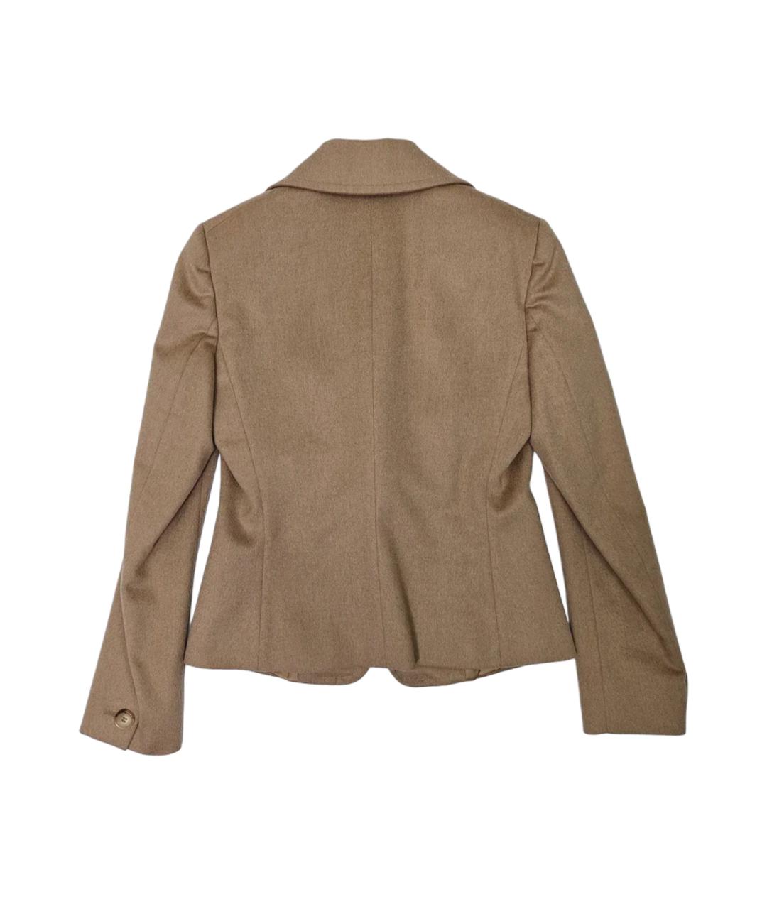 MAX MARA Бежевый шерстяной костюм с брюками, фото 3